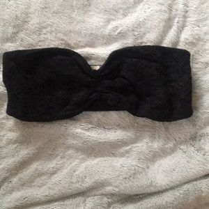 Black lace bandeau VS pink size medium